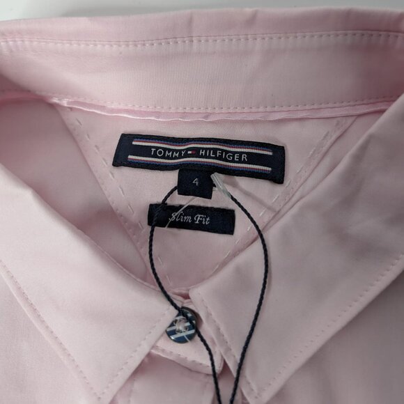 Tommy Hilfiger Womans Button Down Pink Shirt Size 4 - Picture 1 of 4
